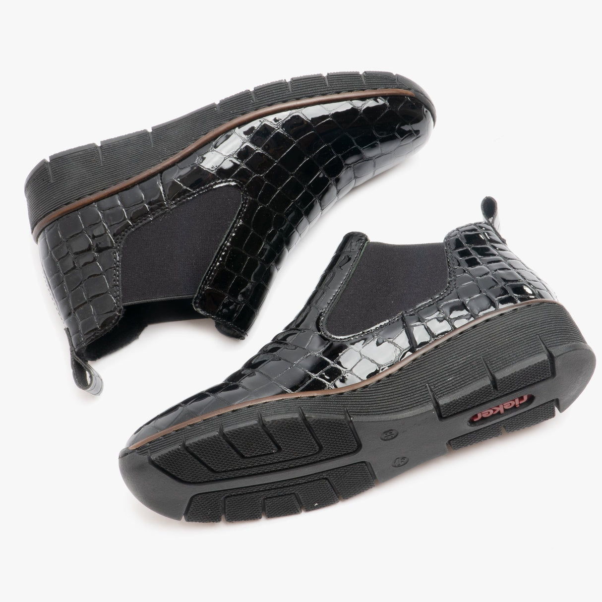 Rieker 53794-01 Womens Ankle Boots Black