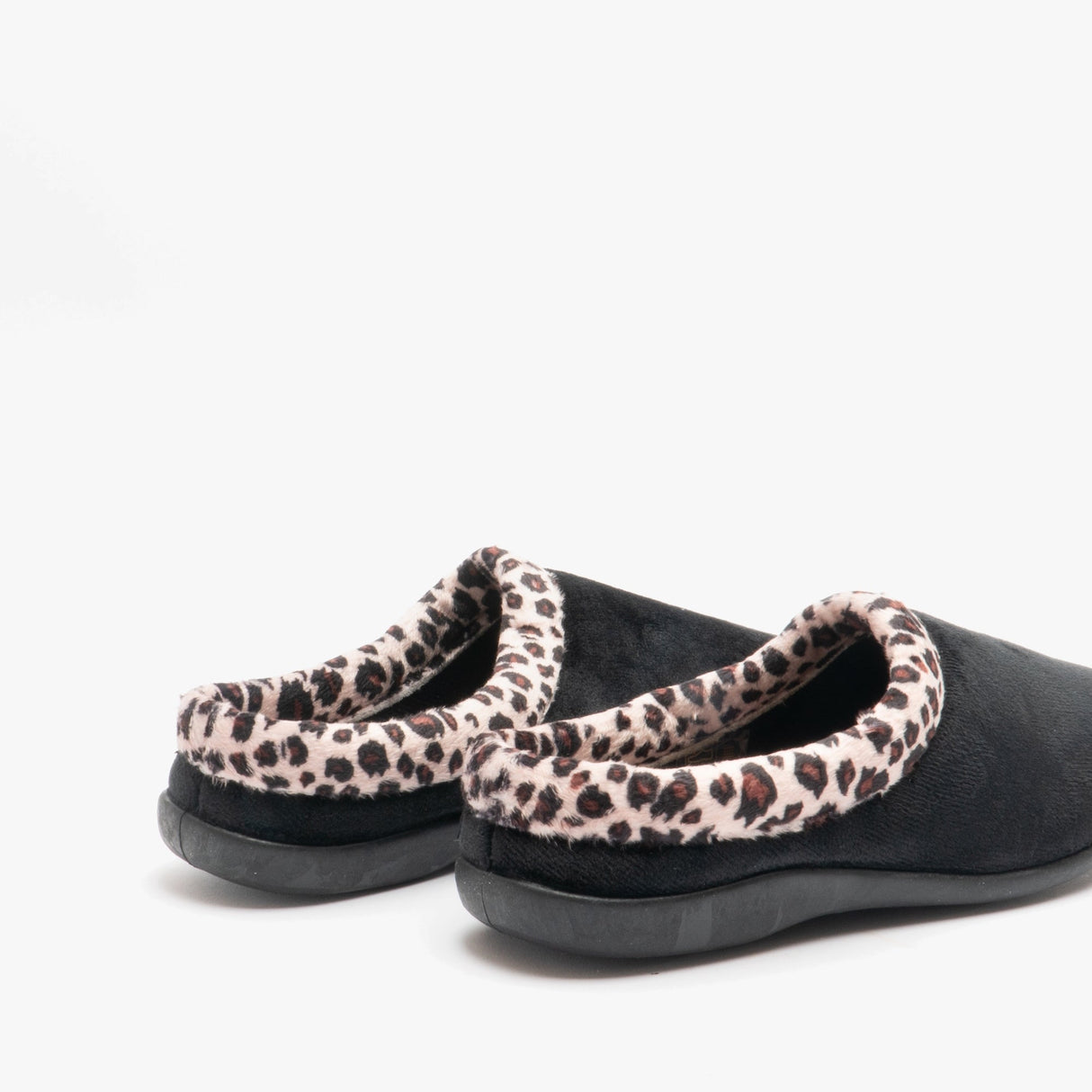 HOS Comfort CHERYL Womens Mule Slippers Leopard
