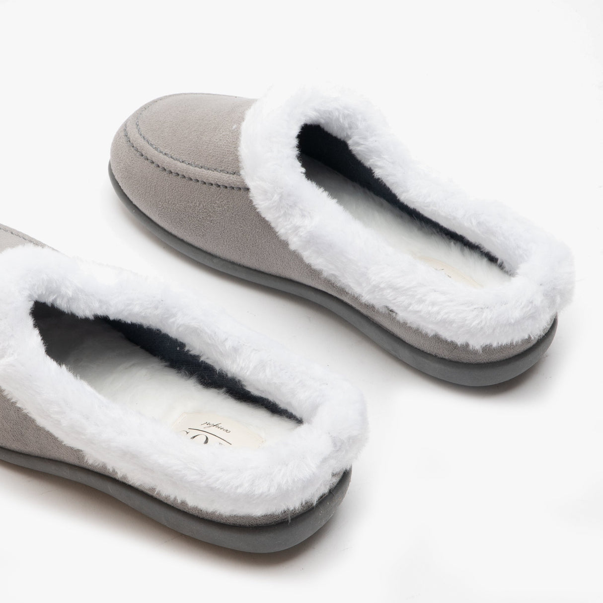 HOS Comfort AVRIL Womens Mule Slippers Grey