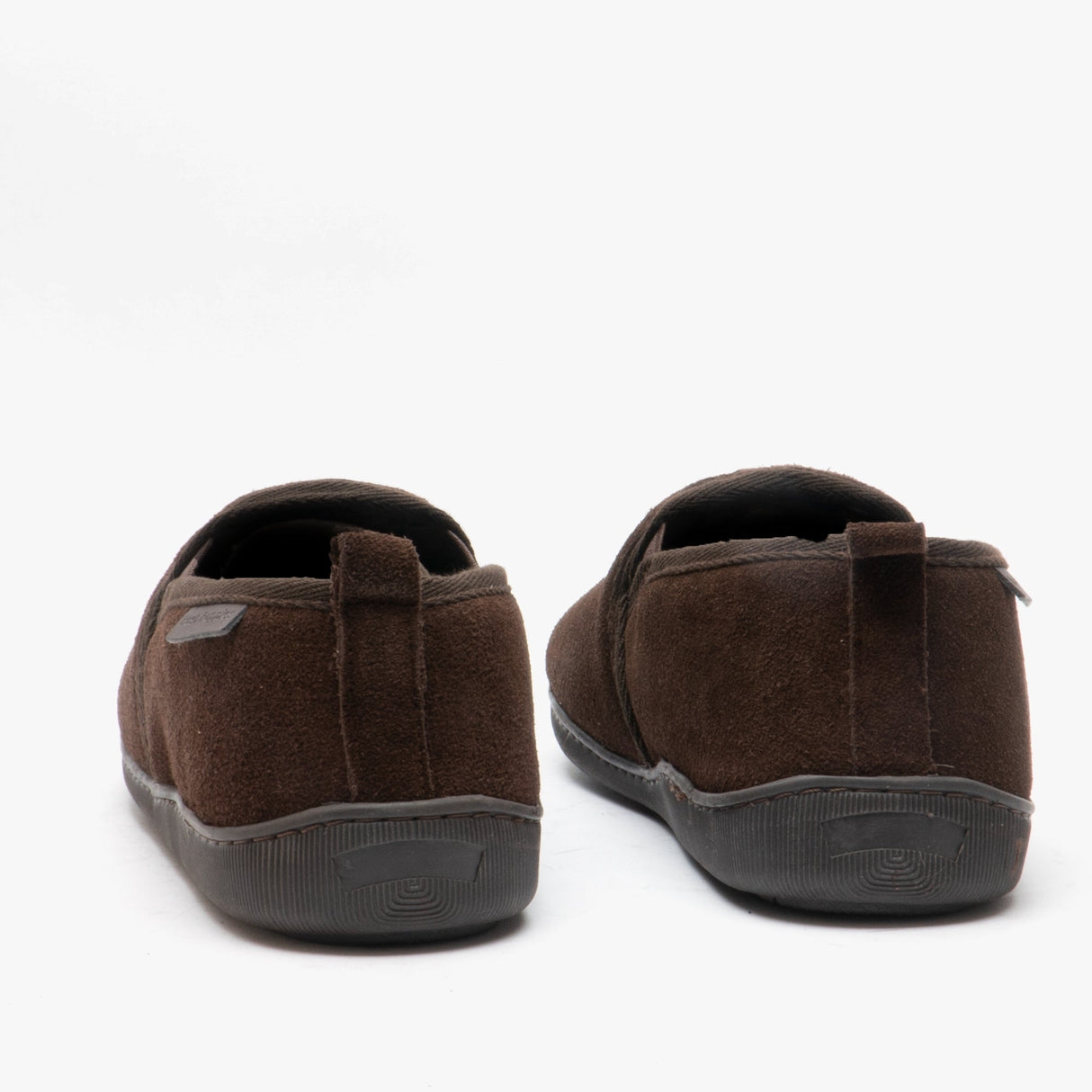 Hush Puppies ARNOLD Mens Suede Full Slippers Brown