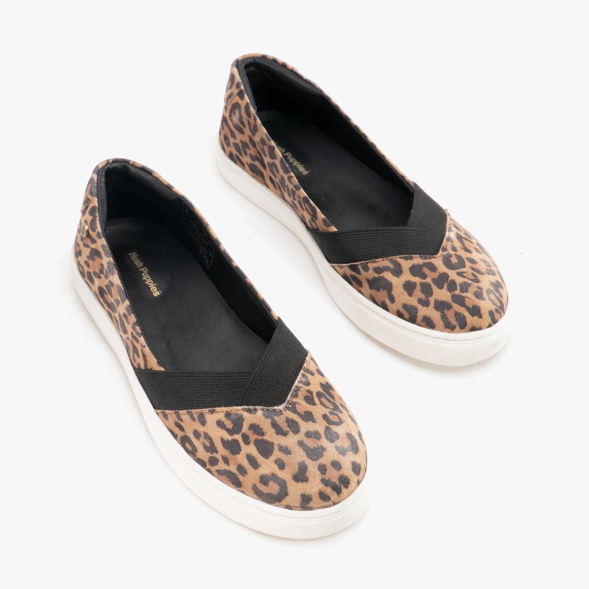 Hush Puppies TIFFANY Womens Suede Slip On Pumps Leopard