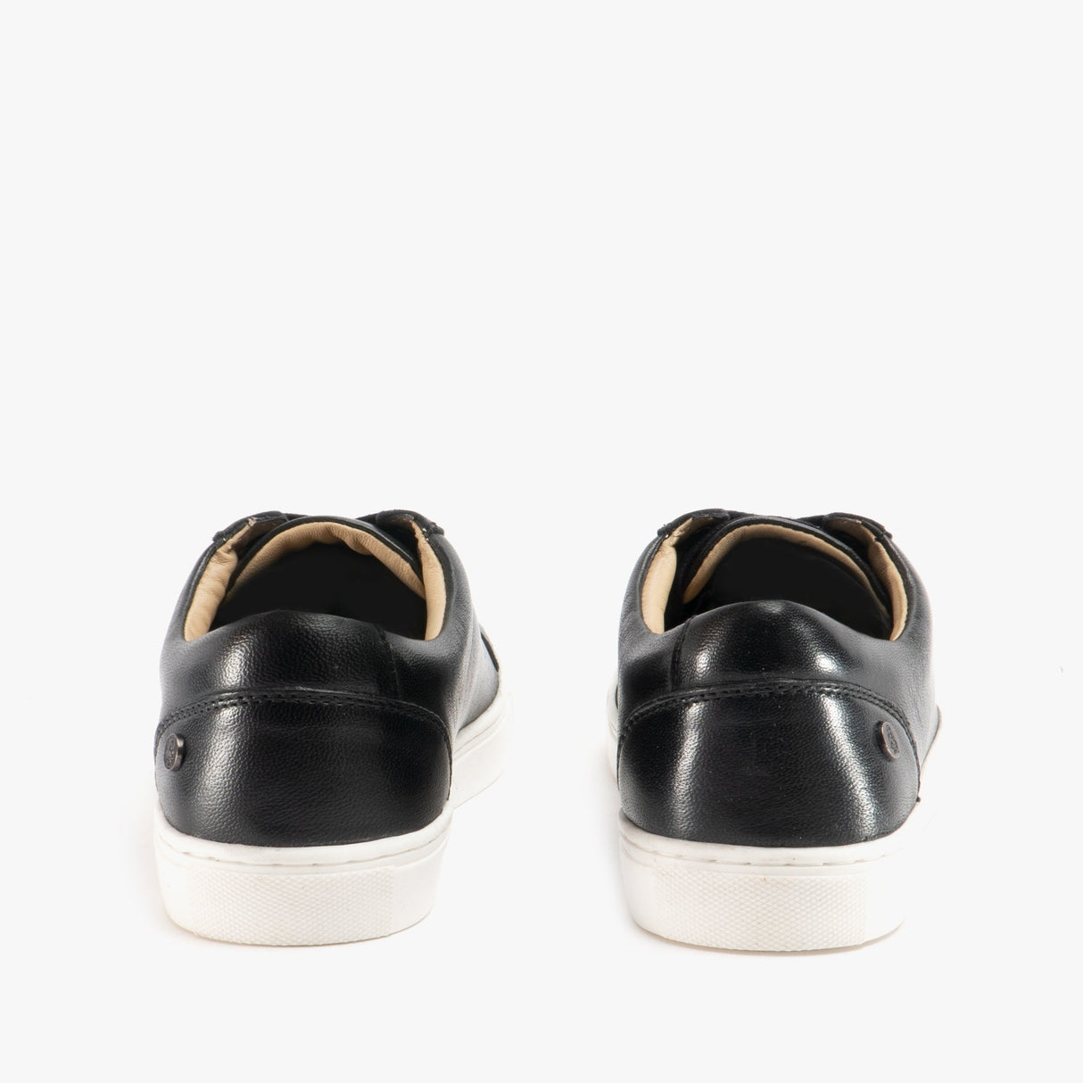 Hush Puppies TESSA Womens Leather Casual Trainers Black