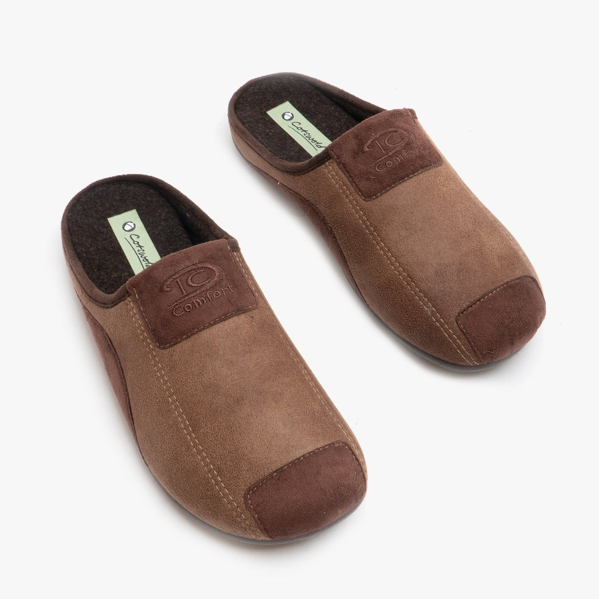 Cotswold WESTWELL Mens Mule Slippers Brown