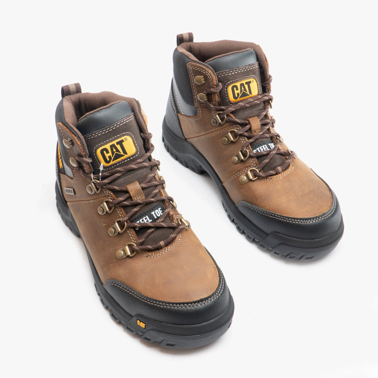 CAT FRAMEWORK Mens Safety Boots Brown