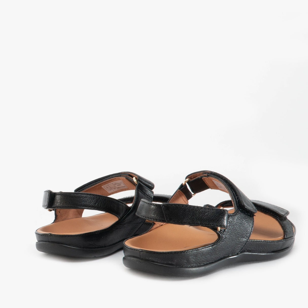 Strive KONA Womens Leather Touch Fasten Sandals Black