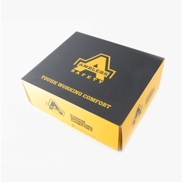 Amblers Safety AS803 Mens Leather Safety Wide Fitting Boots Black