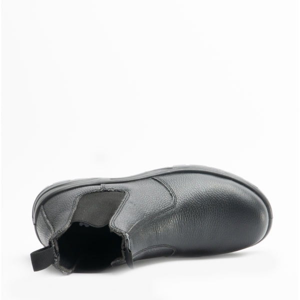 Grafters M955A Mens Leather Chelsea Safety Boots Black