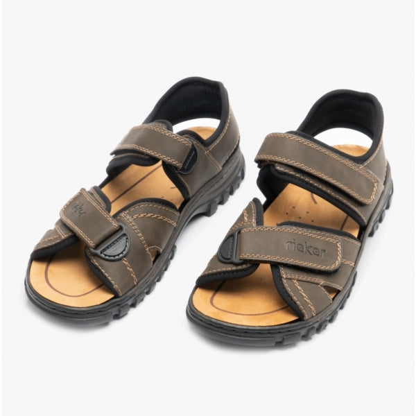 Rieker 25051-27 Mens Sandals Brown