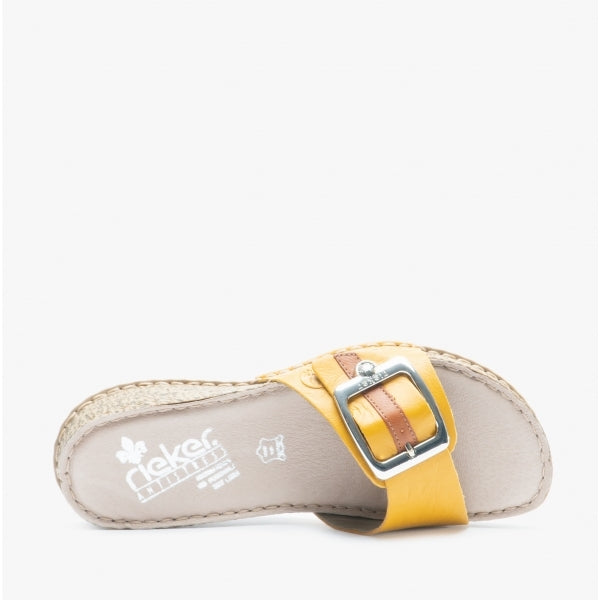 Rieker 61187-68 Womens Sandals Yellow