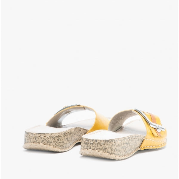Rieker 61187-68 Womens Sandals Yellow