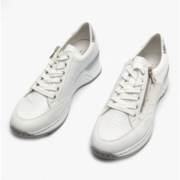 Rieker N4322-80 Womens Trainers White