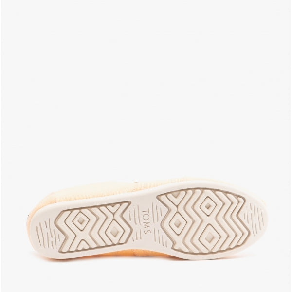 TOMS ALPARGATA Womens Canvas Espadrille Shoes Light Orange