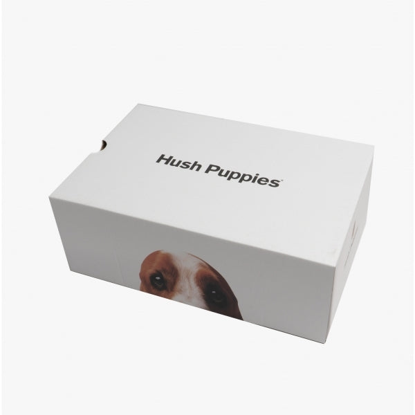 Hush Puppies DYLAN Mens Leather Derby Shoes Dark Brown