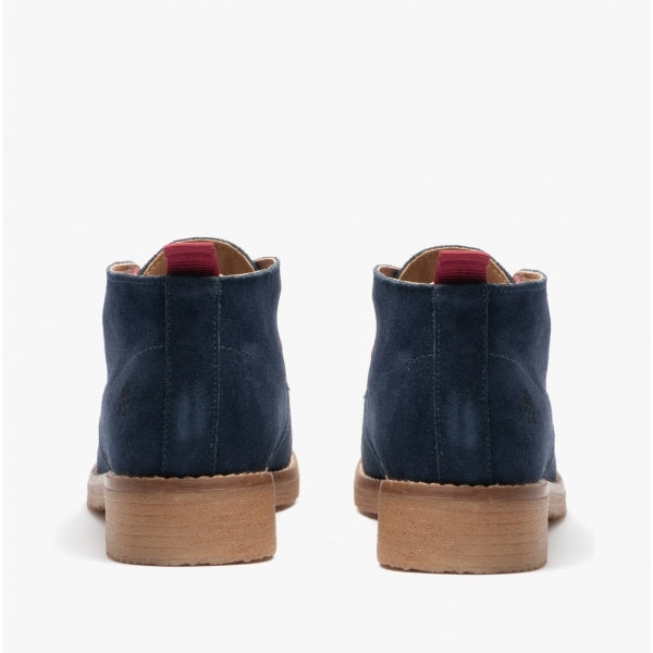 MARIE Womens Suede Ankle Boots Blue