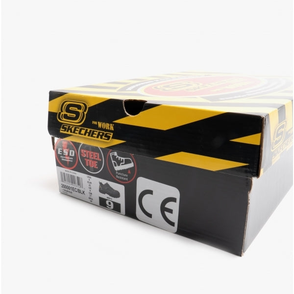 Skechers Work 200001EC TROPHUS Mens Safety Trainers Black
