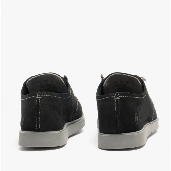 Hush Puppies EVERYDAY Womens Leather Casual Lace-up Shoes Black