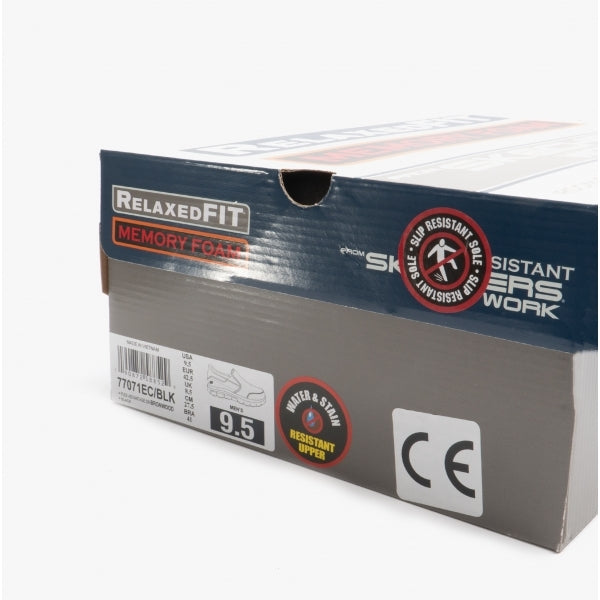 Skechers Work 77071EC FLEX ADVANTAGE- BRONWOOD SR Mens Occupational Shoes Black