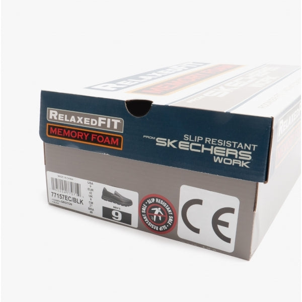 Skechers Work 77157EC NAMPA - GROTON SR Mens Occupational Trainers Black