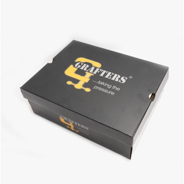 Grafters M9568B Unisex Leather Dealer Safety Boots Brown