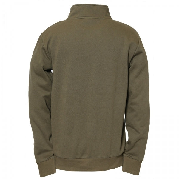 AG 1/4 ZIP Mens Cotton Pull Over Jumper Khaki