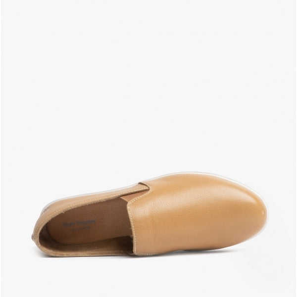 Hush Puppies EVERYDAY Womens Leather Casual Shoes Brown