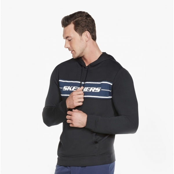Skechers M3HD50/BLK SKECHTECH Mens Pullover Hoodie Bold Black