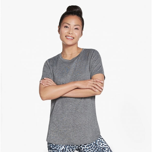 Skechers W3TS303/BLK GO DRI ESSENTIAL TUNIC Womens T-Shirt Bold Black