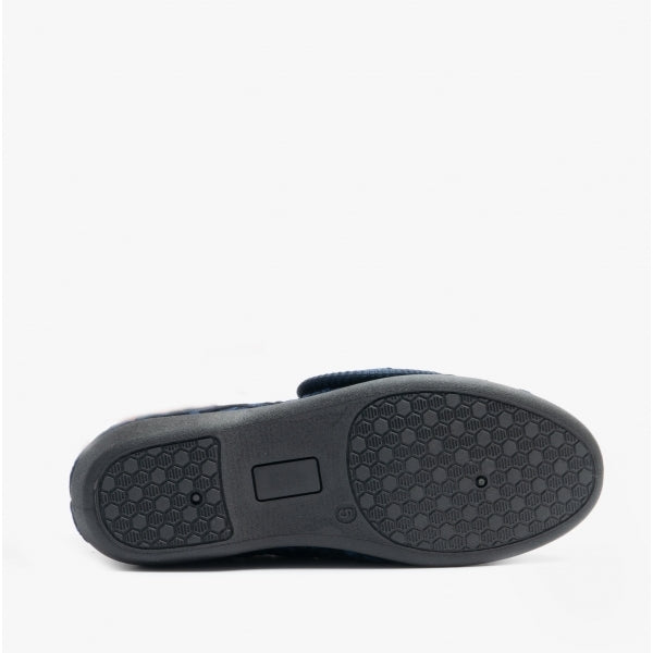 Jo & Joe DOREEN Womens Touch Fasten Slippers Navy