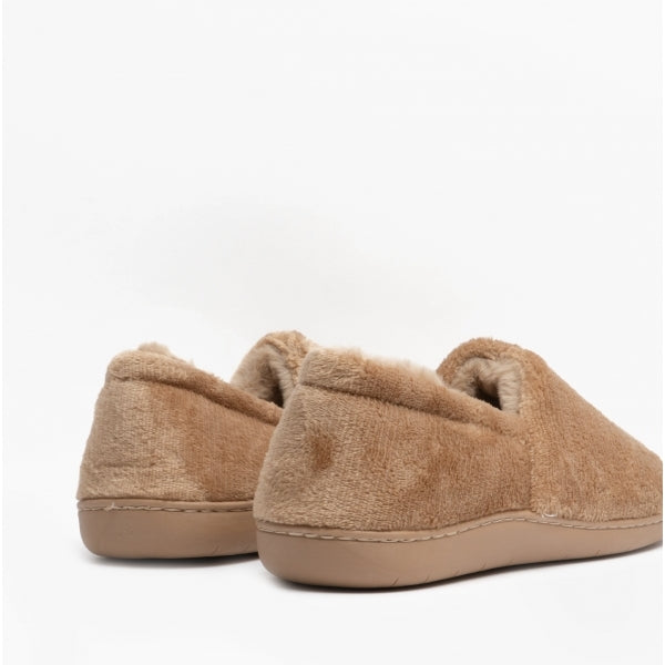 Black Country Shoes RITA Womens Full Slippers Chocolate