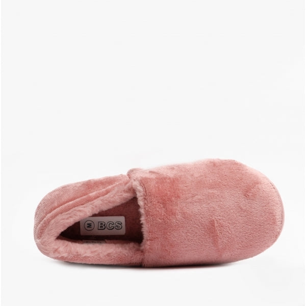 Black Country Shoes RITA Womens Full Slippers Dusty Pink
