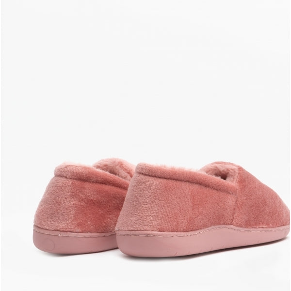 Black Country Shoes RITA Womens Full Slippers Dusty Pink