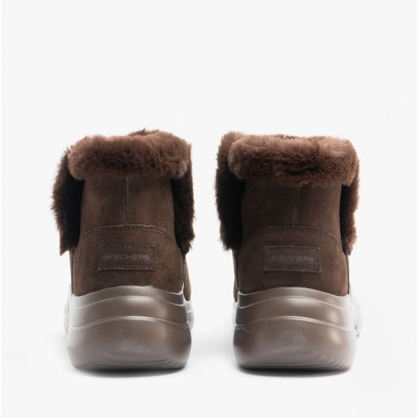 Skechers 144250/CHOC ON-THE-GO MIDTOWN SO PLUSH Womens Ankle Boots Chocolate