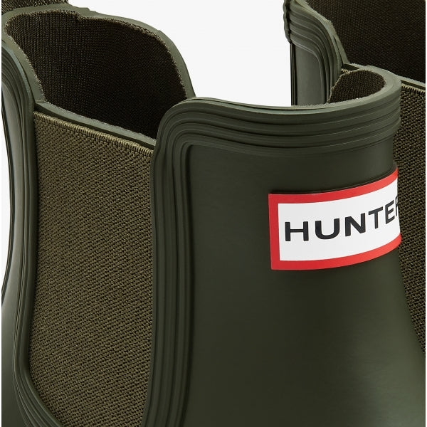 Hunter ORIGINAL CHELSEA Mens Wellies Dark Olive
