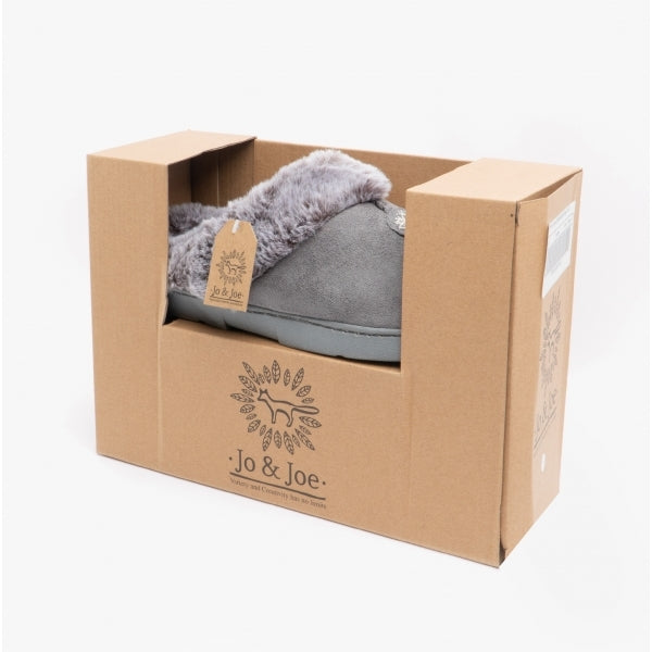 Jo & Joe SPLENDOUR Womens Mule Slippers Grey