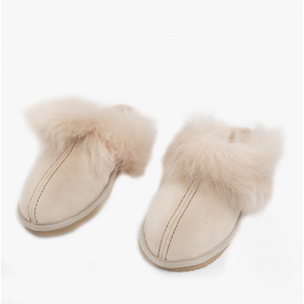 Shepherd EVELINA Womens Sheepskin Mules Honey
