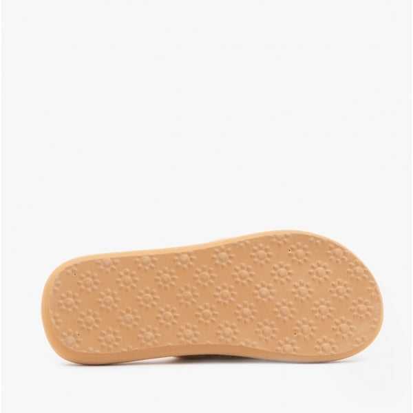 Rocket Dog SLADE WINETTE Womens Faux Fur Slide Sandals Tan