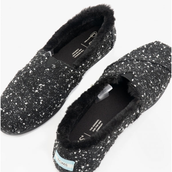 TOMS ALPARGATA Womens Boucle Espadrilles Black