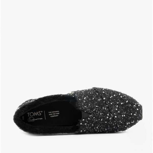 TOMS ALPARGATA Womens Boucle Espadrilles Black
