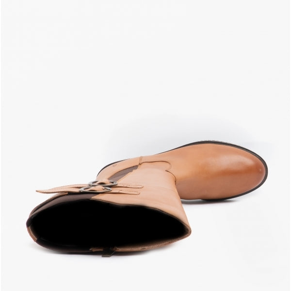 Hush Puppies CARLA Womens Leather Tall Boots Brown