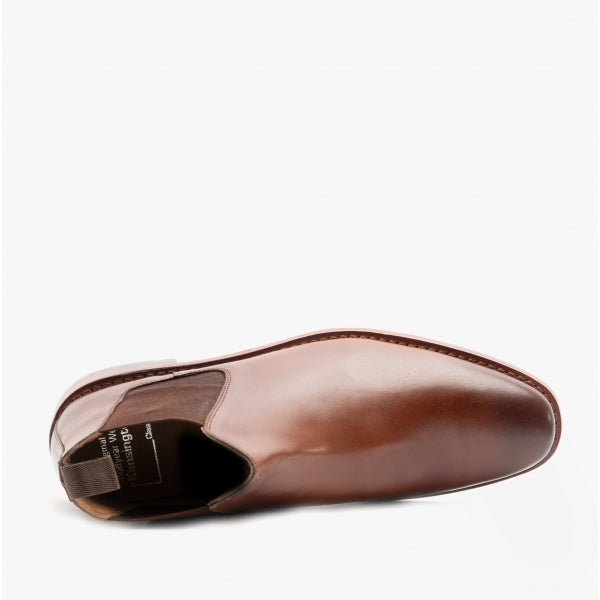 Kensington TED Mens Leather Chelsea Boots Tan