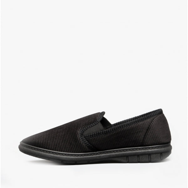 Fleet & Foster JOHN Mens Slippers Black