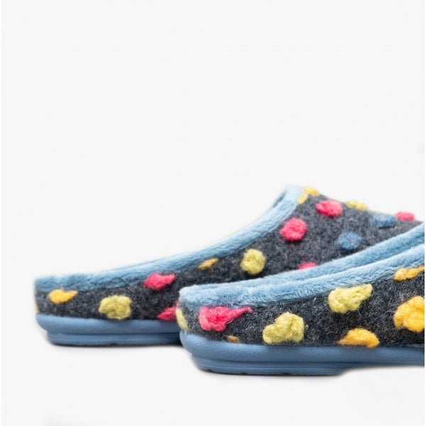 Sleepers AMY Womens Mule Slippers Blue