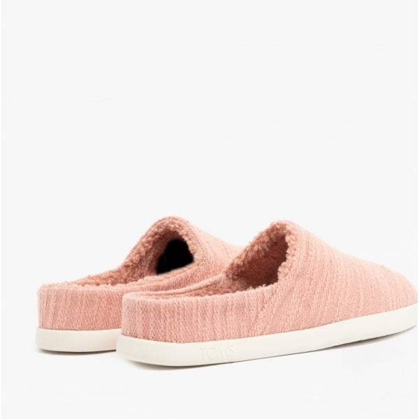 TOMS SAGE Womens Cotton Boucle Mule Slippers Pink