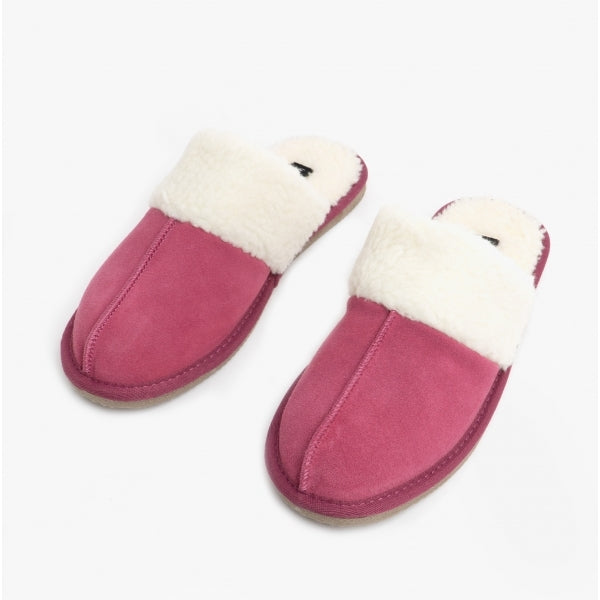 Hush Puppies ARIANNA Womens Suede Mule Slippers Pink