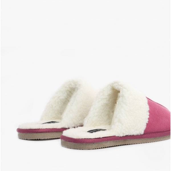 Hush Puppies ARIANNA Womens Suede Mule Slippers Pink