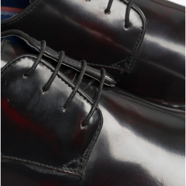 Silver Street London RUSKIN Mens Leather Derby Shoes Oxblood
