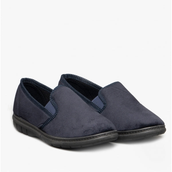 Fleet & Foster JOHN Mens Slippers Navy
