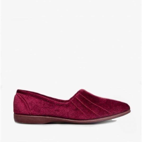 GBS AUDREY Womens Slippers Burgundy