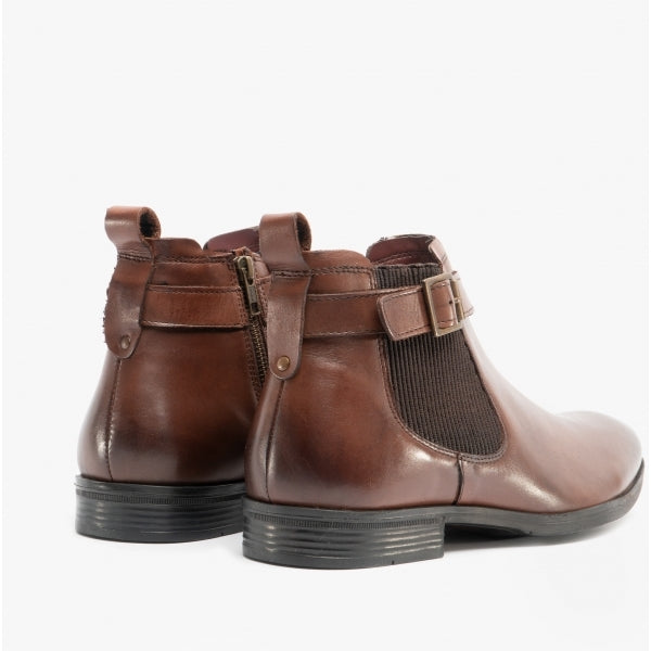 Silver Street London GRAFTON Mens Leather Ankle Boots Brown
