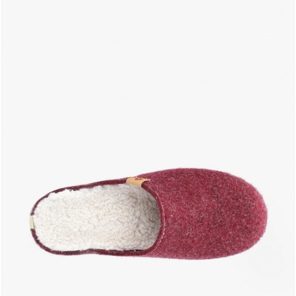 Hush Puppies THE GOOD SLIPPER Womens Recycled Mule Slippers Dark Red